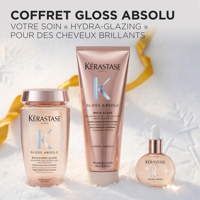 Kérastase Gloss Absolu Crème — Coffret de Noël 2026 — Trio anti-frisottis pour cheveux épais photo 2