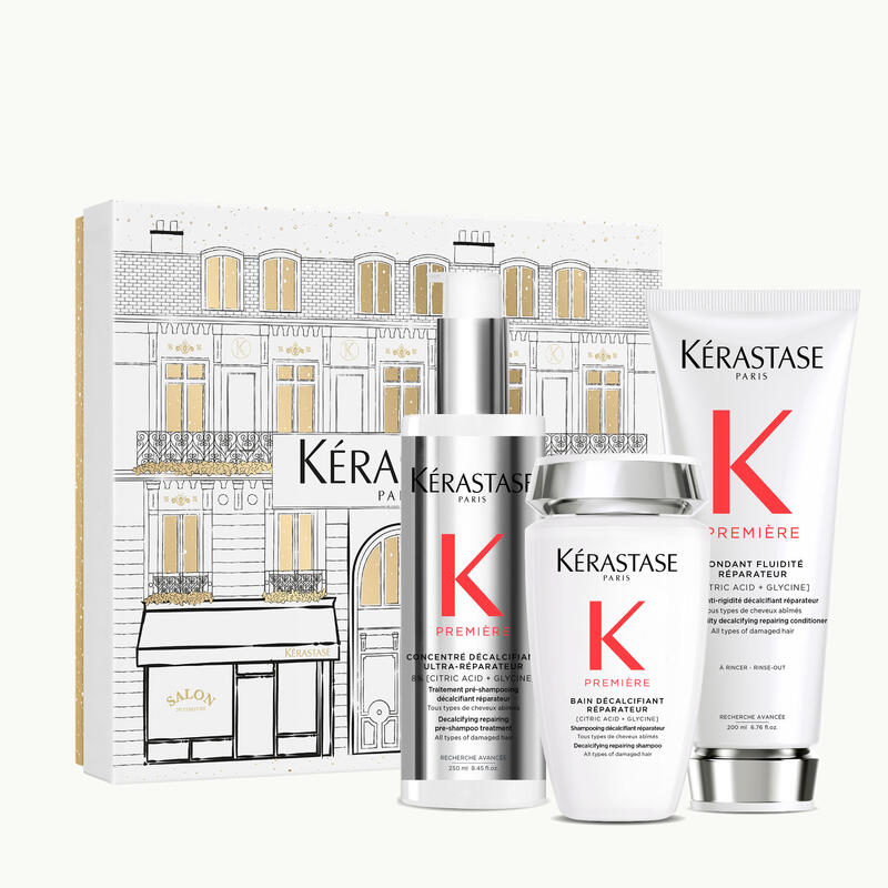 Kérastase Première — Coffret de Noël 2026 — Trio décalcifiant et réparateur photo 2